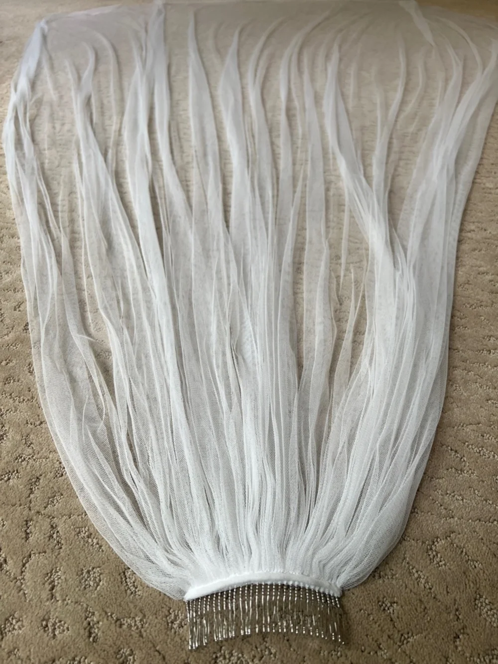 Jaxon James Natalya Valentine Dove Wedding Veil Light Ivory Never Worn Bridal